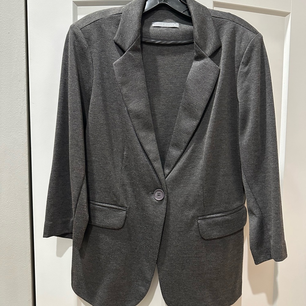 Olivia Moon Women's Gray Blazer